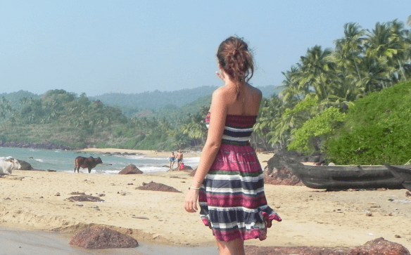 Cola Beach, Goa, India, Summer, Vacation, Travel, Animal, Nature, letting go