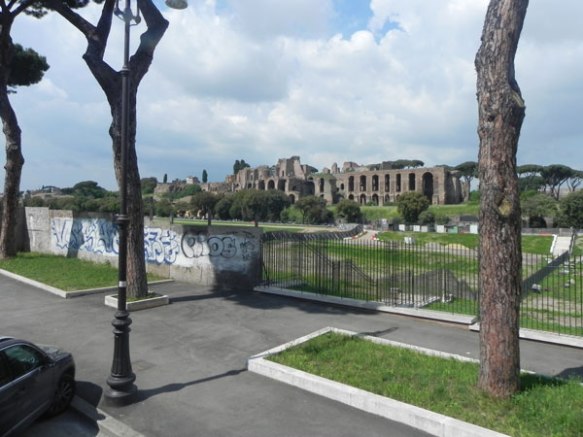cirque massimo is like a golf course with the blue skies and green trees
