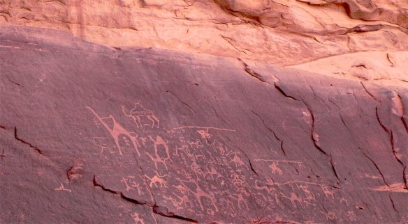 Wadi Rum WadiRum Jordan VisitJordan Camels Sand Bedouin Tea Camp Hike Mountain Blog TravelBlog Sand Feet Thamudic Drawings history 