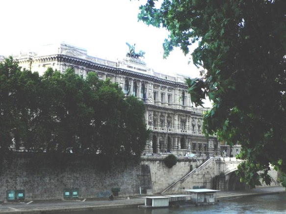 Walking by the river "rive" near by sant'angelo, photographing beautiful architecture in the city of roma 