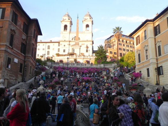 people at the spanish steps via condotti rome while i was in my travel research and discovery  