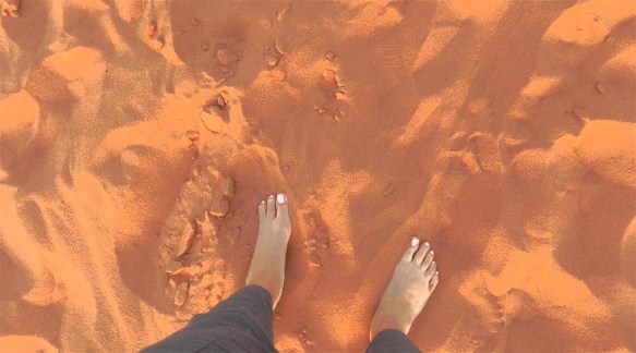 Wadi Rum WadiRum Jordan VisitJordan Camels Sand Bedouin Tea Camp Hike Mountain Blog TravelBlog Sand Feet