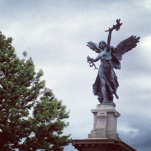 my favorite welcoming angel statue at the castle saint angelo rome