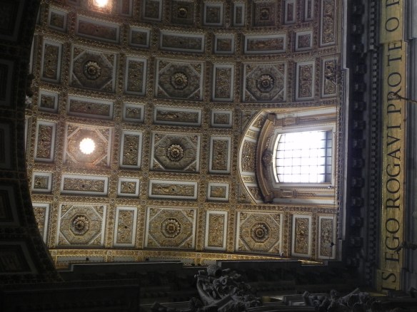 zoom in on too the art of the architecture at the vatican art is art Michael Angelo   