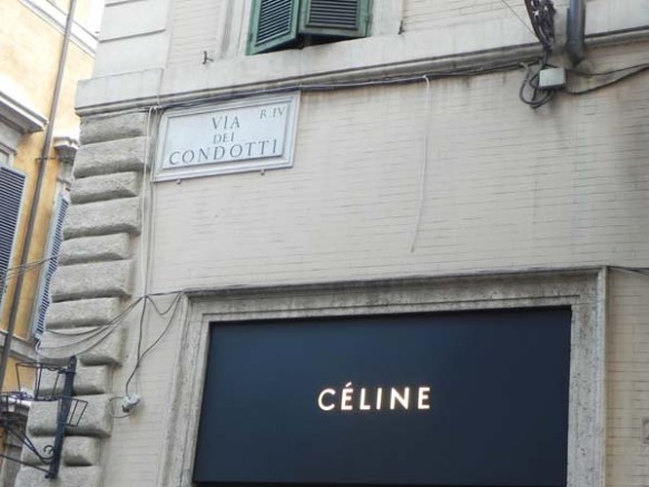Celine at the Via Condotti