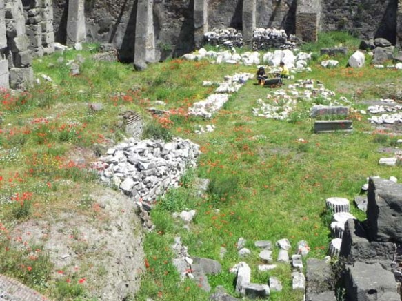 Having dinner at ancient rome :)