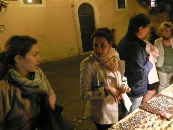Shopping for rings at trastevere Rome