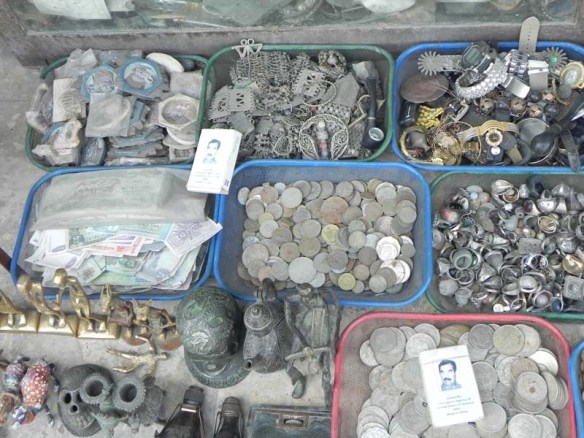 Silver coins and antiques at al balad downtown jordan 