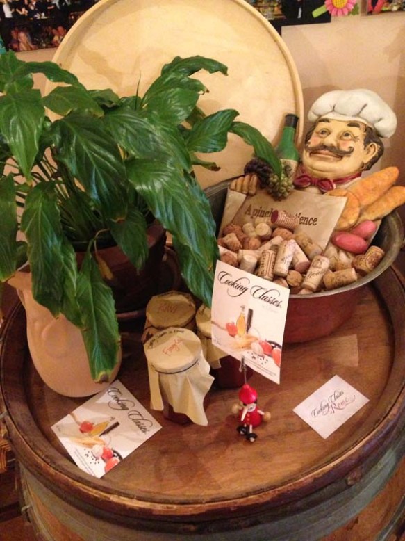 Interior decoration at the Chef Andrea Cooking Class 