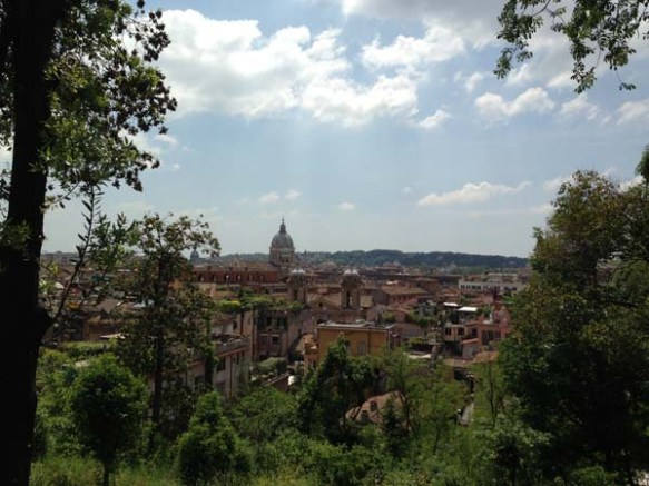 Rome Roma italy from Villa Borghese 