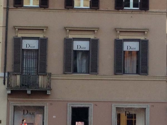 The Dior Building at the Piazza di Spagna Via Condotti