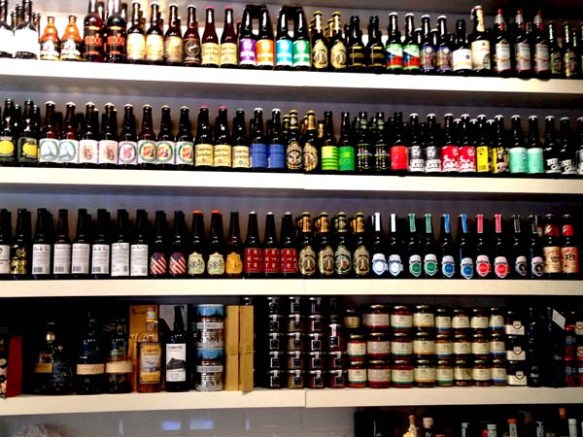 all types of beets and sauces products collected and shelved at the baguette del fico