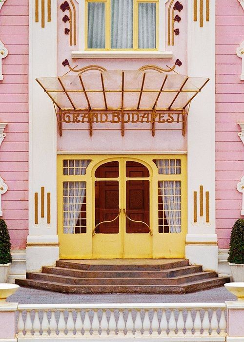 Grand Budapest Hotel door poster
