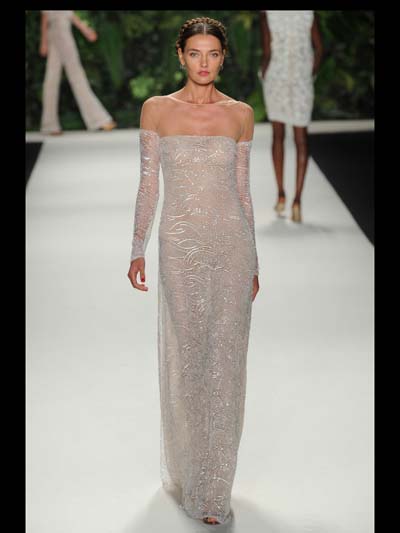 off shoulder silver dress