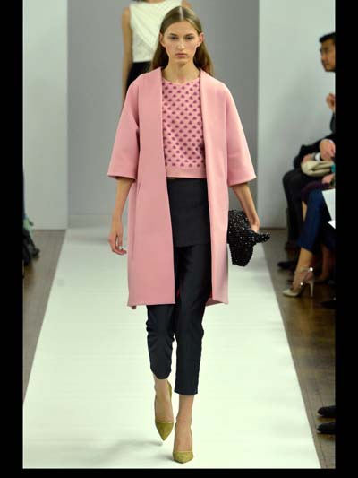 pink coat