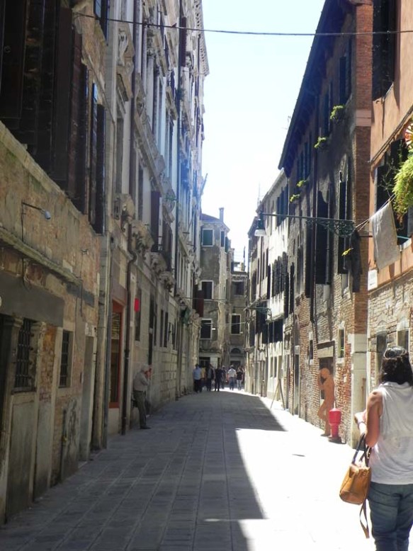 Ghetto Campo Novo jewish district in Venice Italia 