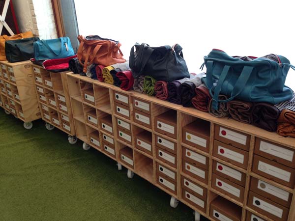 A shop of a local bag designer officine 904 in venice from venezia italy leather material