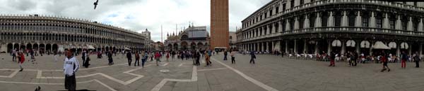 Panoramic view of piazza saint marco