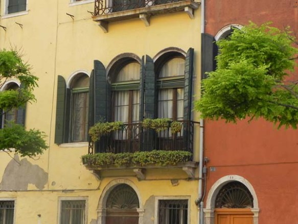 Architecture in venice is breathtaking specially with the beautiful cute little windows and decorations art is in everything garden window