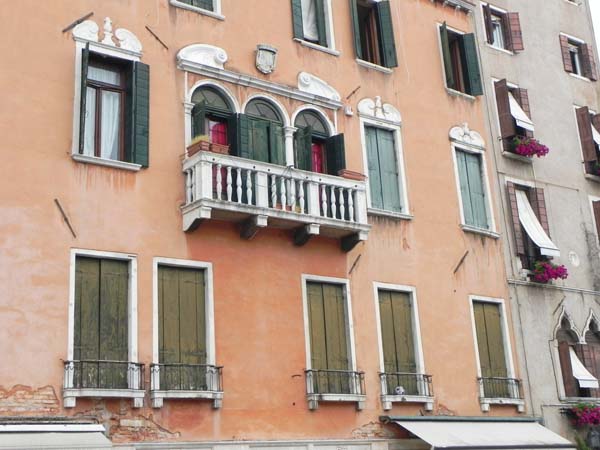 Architecture in venice is breathtaking specially with the beautiful cute little windows and decorations art is in everything