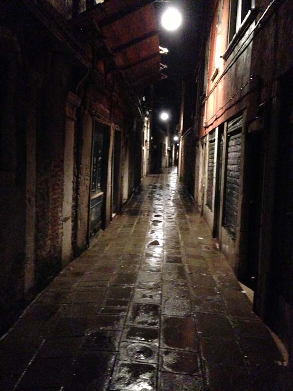 venice on a rainy day