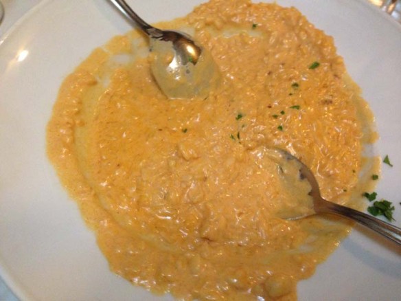 This is the risotto at Felice Testaccio