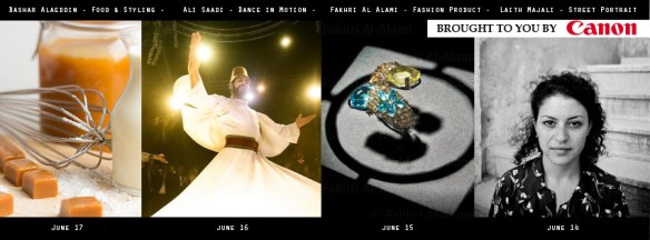 Project photography is a seven day workshops covering topics like street portrait, fashion product, dance in motion, food styling in Amman Jordan by the professional photographers 