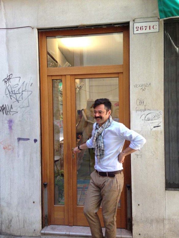 A brilliant local bag designer from venice Omar