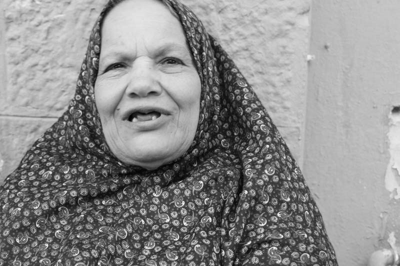 Old jordanian palestinian woman wearing hijabi