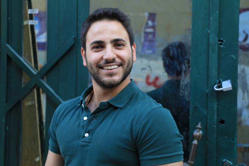 Model ibrahim smiling handsome