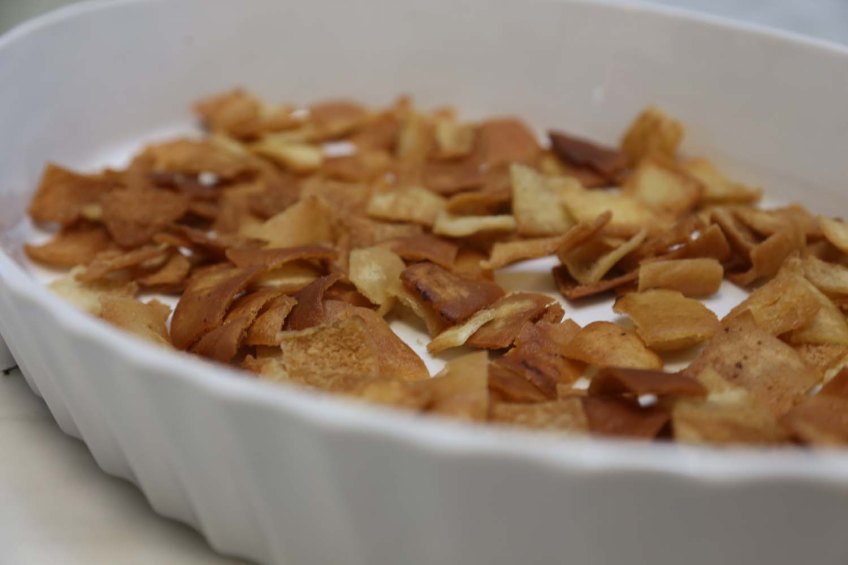 Making Fatet Batinjan Makdous eggplants