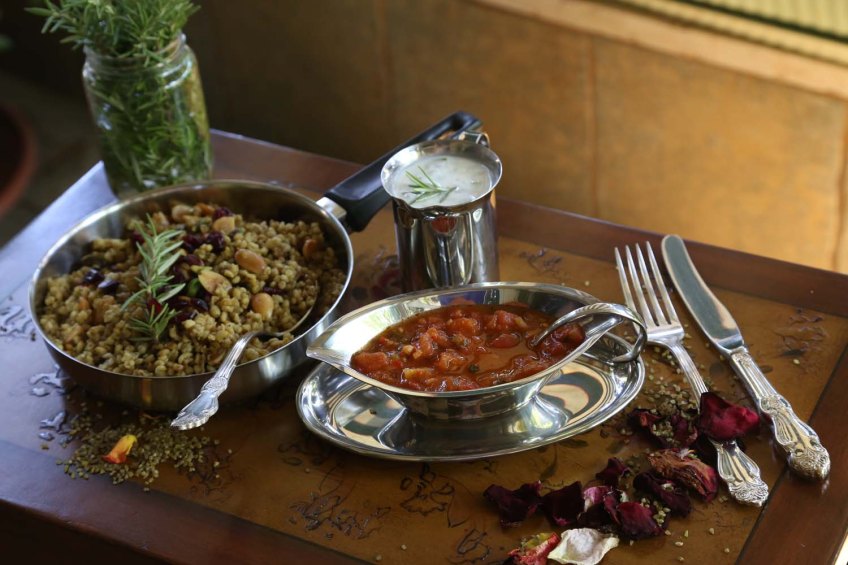 Freekeh a Middle Eatern dish styled to perfection