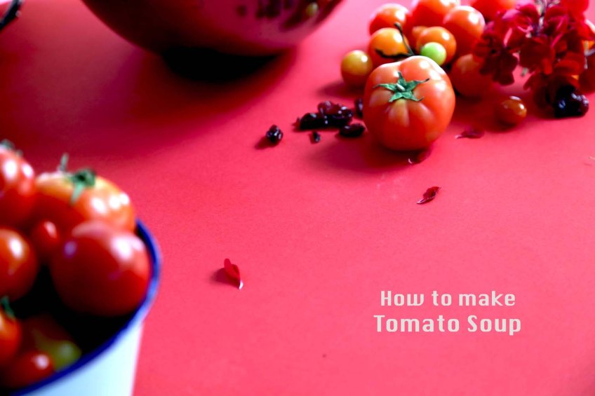 How to make tomato soup ? with food styling and foodart