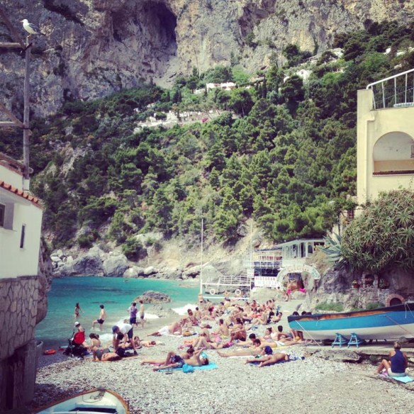 Hidden Beach in Capri Italy