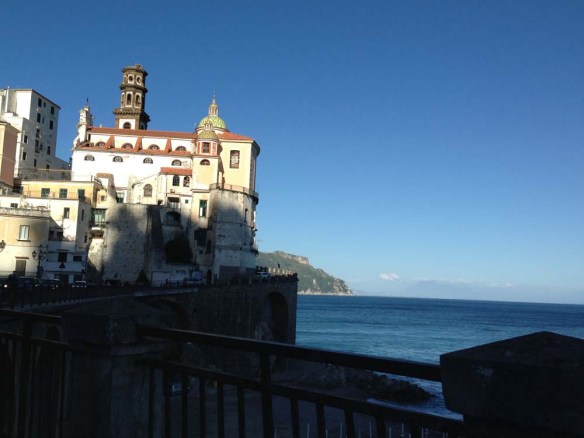 Amalfi City at Hypnotic Amalfi Coast drive in Italy