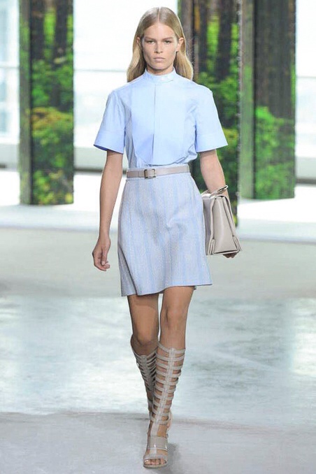 Blue dress New York Fashion Week NYFW MBFW Spring Summer 2015