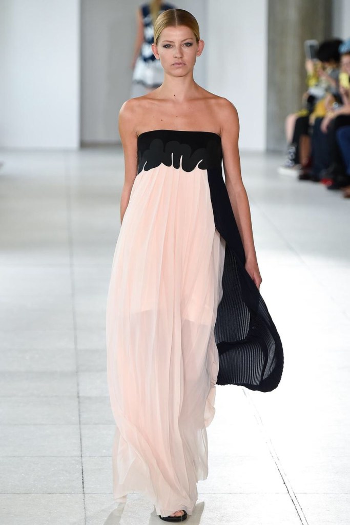 Sheer chiffon organza dress