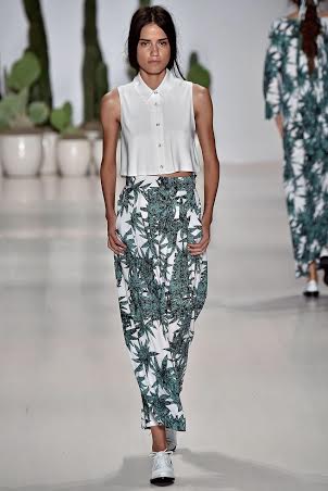 Pattern skirt New York Fashion Week Spring Summer 2015