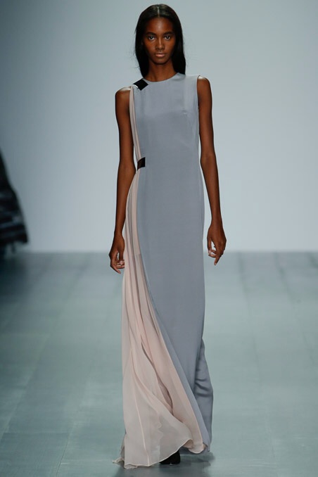 Sheer chiffon organza dress