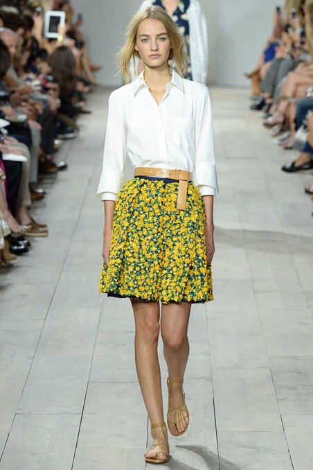 Pattern skirt New York Fashion Week Spring Summer 2015