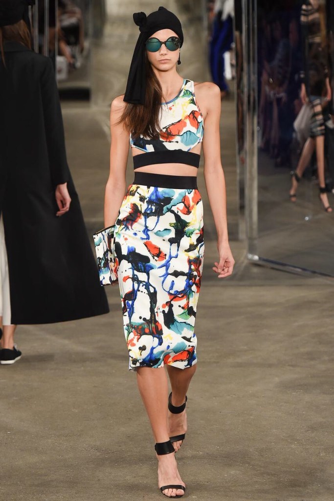 Pattern skirt New York Fashion Week Spring Summer 2015
