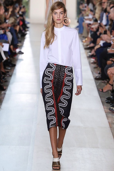 Pattern skirt New York Fashion Week Spring Summer 2015