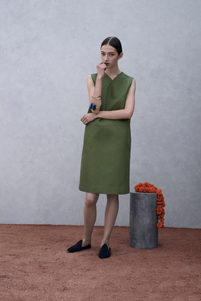 green dress Spring Summer 2015