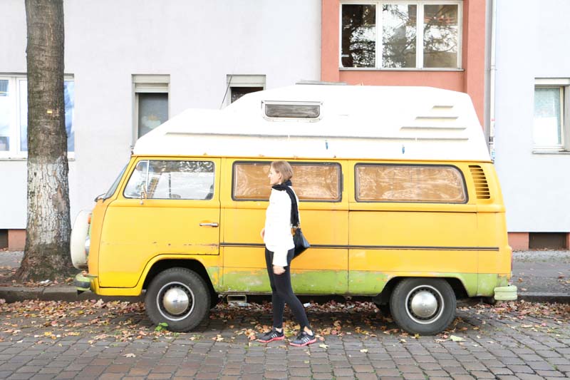 Yellow mini bus