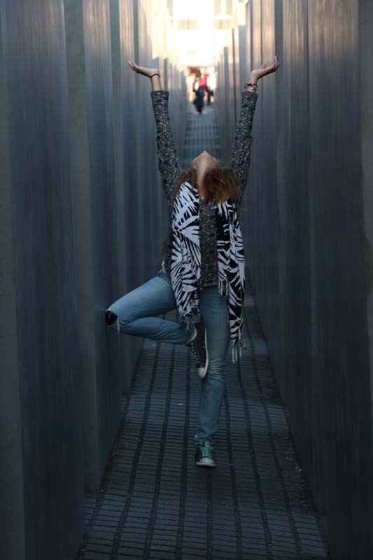 Yoga pose and playing