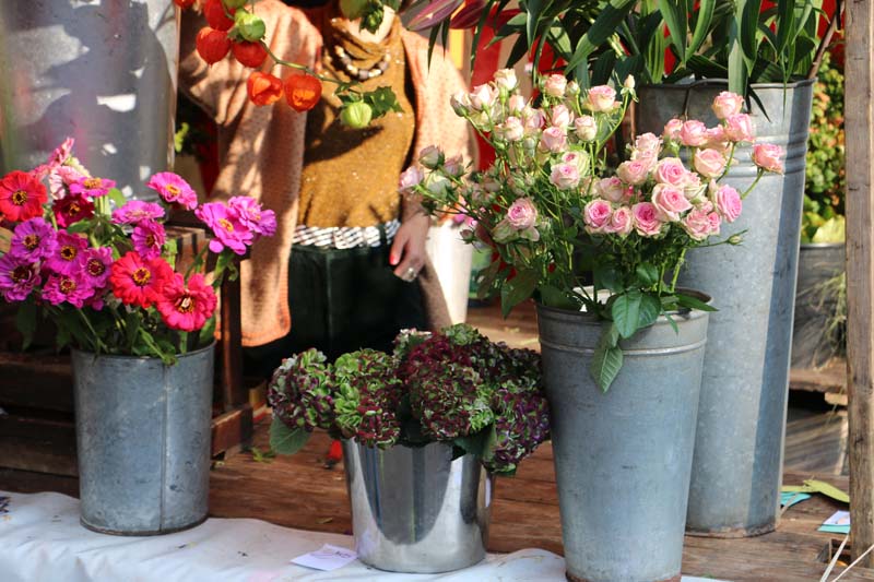 Kreuzberg Berlin Market and festival flower shop