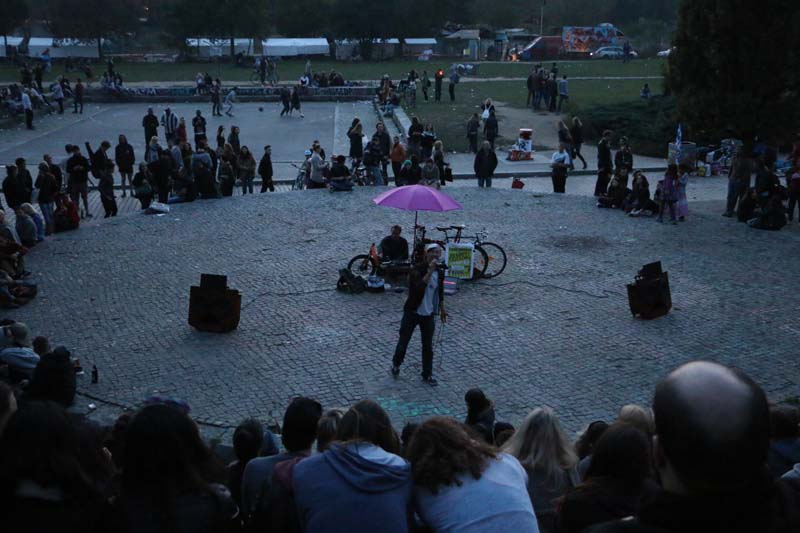 People in the karaoke mauerpark berlin karaoke singing