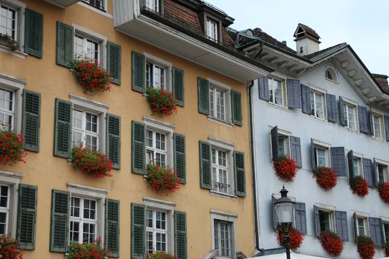 Baroque city Medieval town looks like a mosque windows