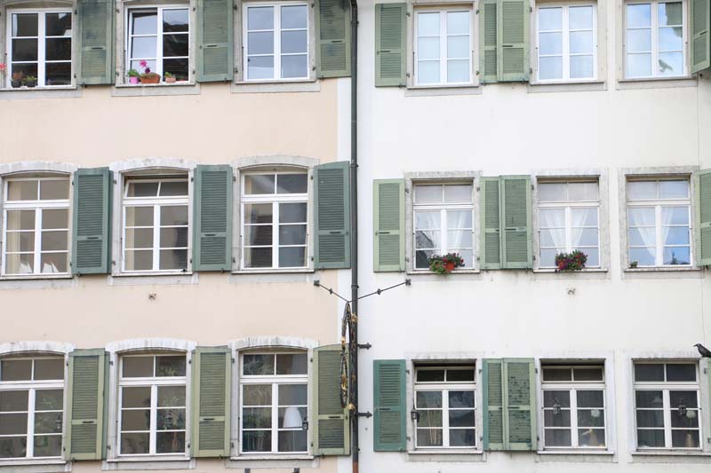 Baroque city Medieval town windows