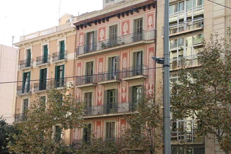 Prints on buildings Barcelona Architecture Spain